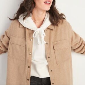 Old Navy Brushed-Twill Shacket for Women – Size XL